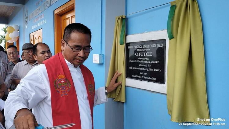 Inauguration of Moreh Division Office by Rev Kapkhanhau Samte