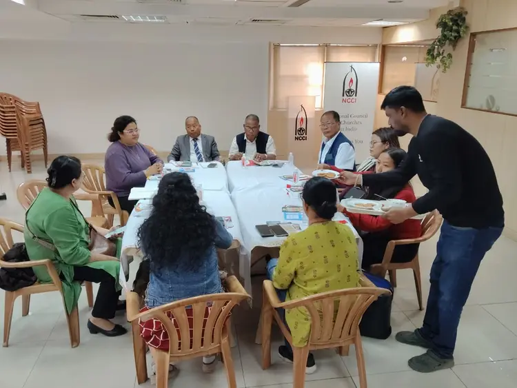 MELC leaders meeting with NCCI staff at NCCI office New Delhi