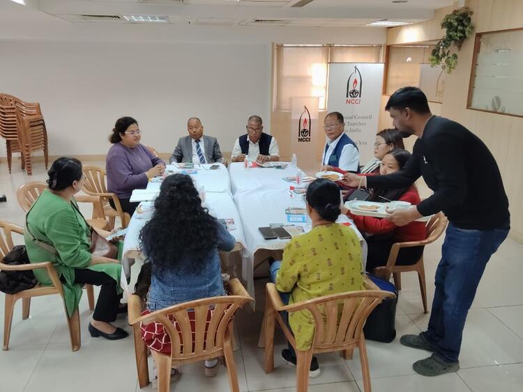 MELC leaders meeting with NCCI staff at NCCI office New Delhi